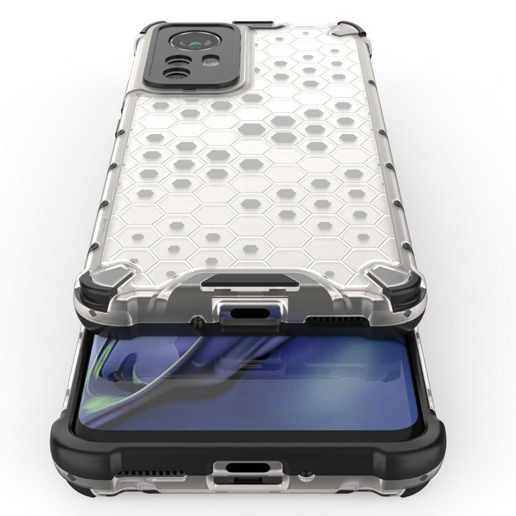 เคส Xiaomi 12 Pro #เคสฝาหลังกันกระแทก Honeycomb Shock Absorber TPU + PC + Silicone Hybrid