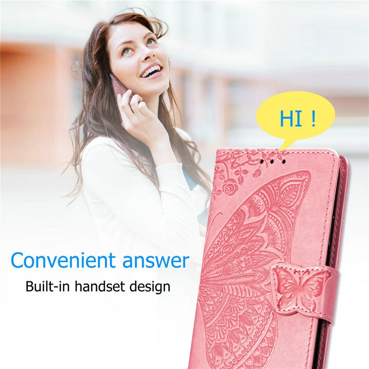 Case Samsung Galaxy S20 FE / S20 FE 5G #เคสฝาพับ Imprint ลายผีเสื้อดอกไม้