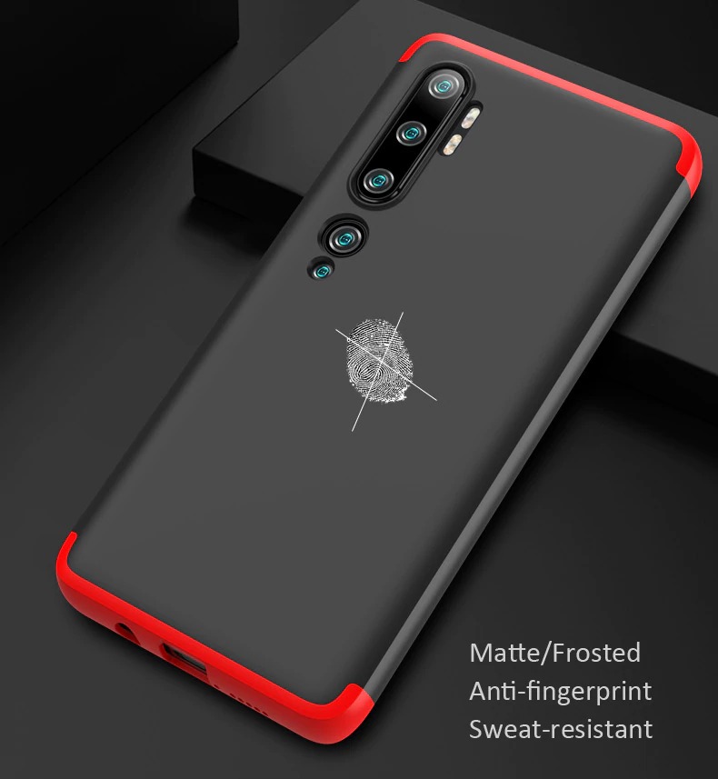 Case Xiaomi Mi Note 10 Pro #เคสฝาหลังพลาสติกแข็ง Detachable All-wrapped Matte แยกชิ้นได้
