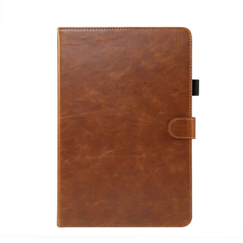 Case Huawei MediaPad T5 10 #เคสแบบฝาพับหนัง PU ผิวหนังม้า Crazy Horse Texture PU Leather Wallet