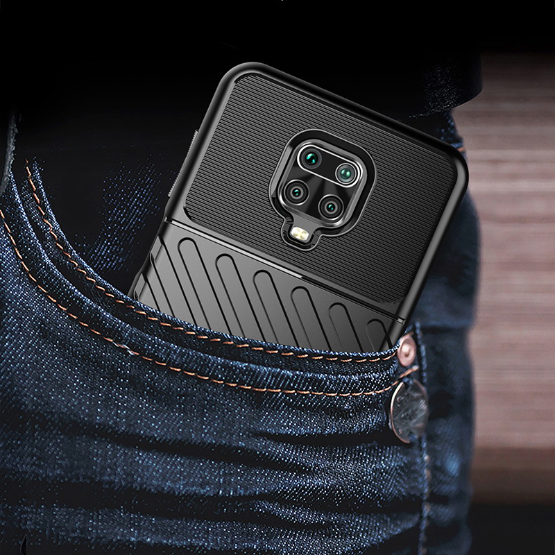 เคส Redmi Note 9 Pro/Redmi Note 9S #เคสฝาหลัง TPU อ่อน Thunder Series Twill Texture Soft TPU