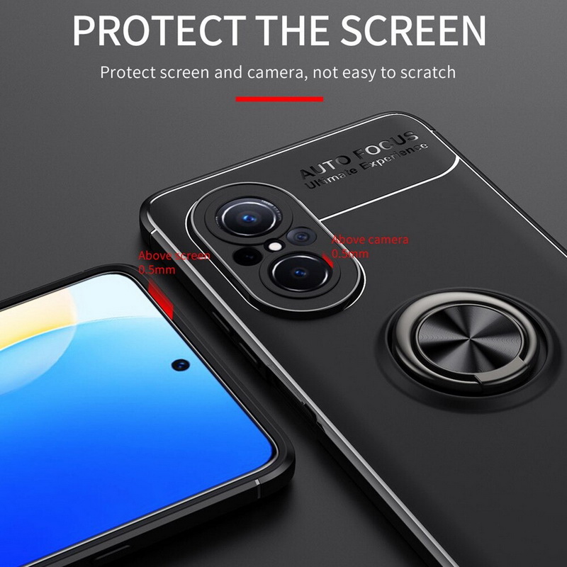 เคส Huawei Nova 9 SE #เคสฝาหลัง TPU นิ่มมีแหวนสวมนิ้ว Finger Ring Kickstand