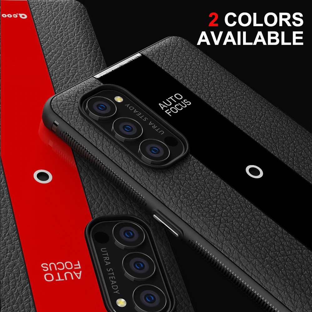เคส OPPO Reno 4 Pro 5G #เคสฝาหลัง TPU ลายหนัง PU ผิวลิ้นจี่ Luxury Litchi Veins Silicone Ultra-thin Painting TPU Cover