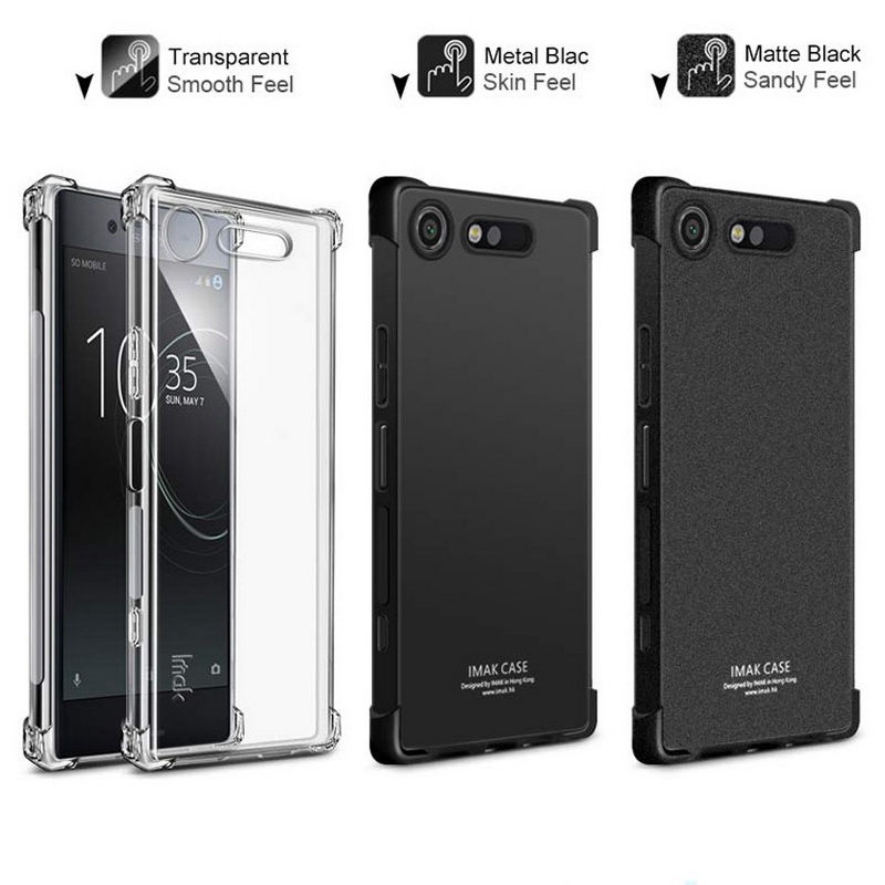 เคส Sony Xperia XZ1 / IMAK Skin Feel Anti-drop #เคส TPU + ฟิล์มป้องกันหน้าจอ