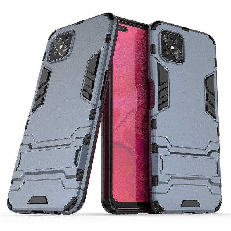 เคส OPPO Reno 4 Z 5G #เคสฝาหลังกันลื่น Cool Tyre Pattern Kickstand (PC + TPU)