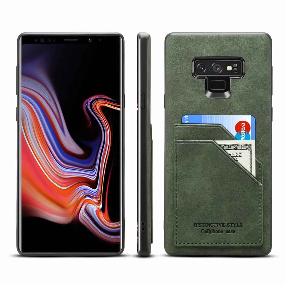 Case Samsung Galaxy Note 9 N960 #เคสฝาหลัง TPU เคลือบหนัง PU Retro Style