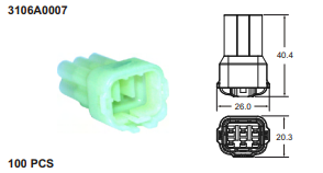 ปลั๊กต่อสายไฟในรถยนต์ AUTOMOTIVE CONNECTORS,090 SMTO MT SERIES 1.25sqmm
