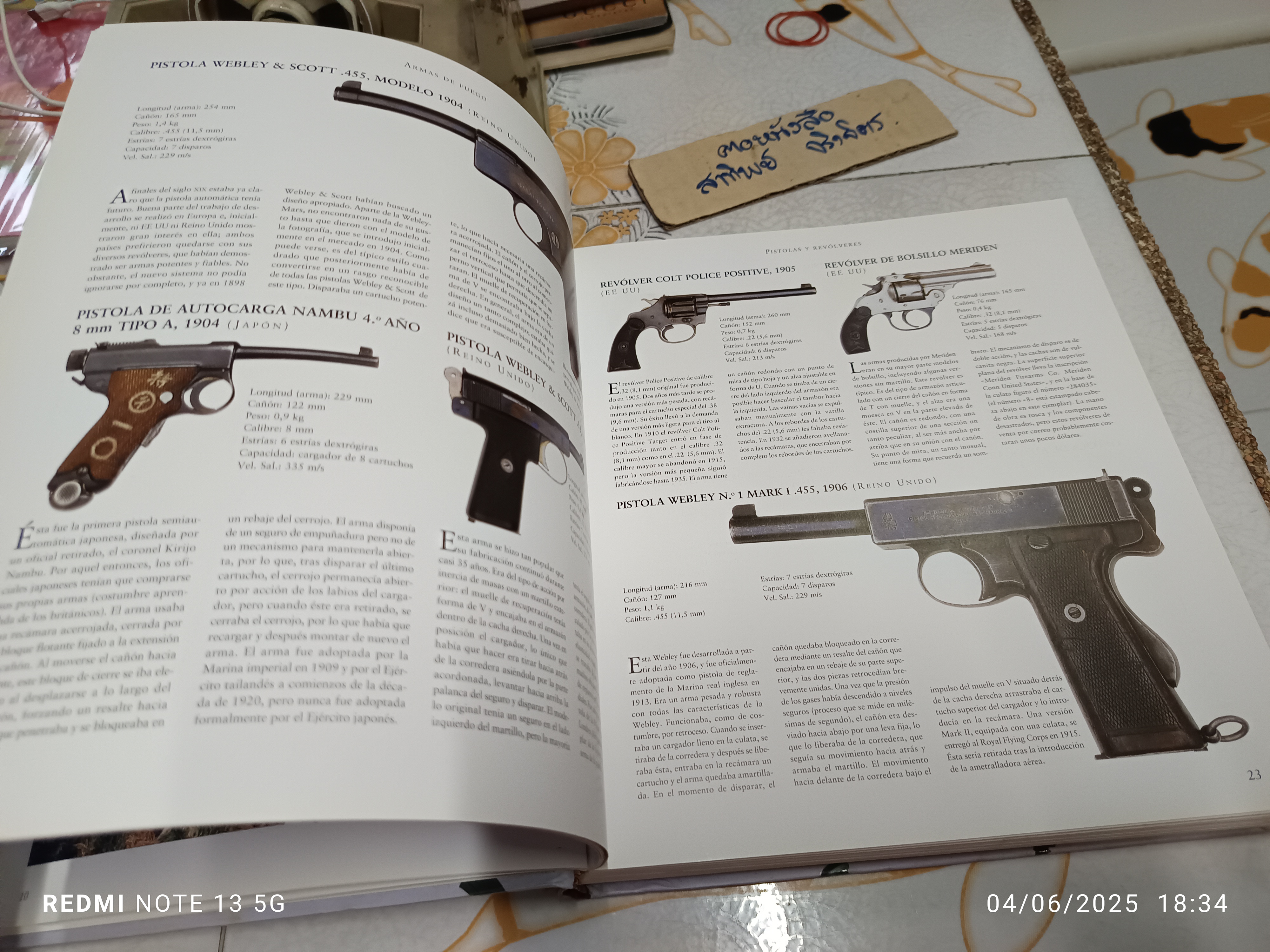 Atlas ilustrado de armas de fuego ; Language. Spanish / ประวัติปืน ความรู้เรื่องปืน (ภาษาสเปน)