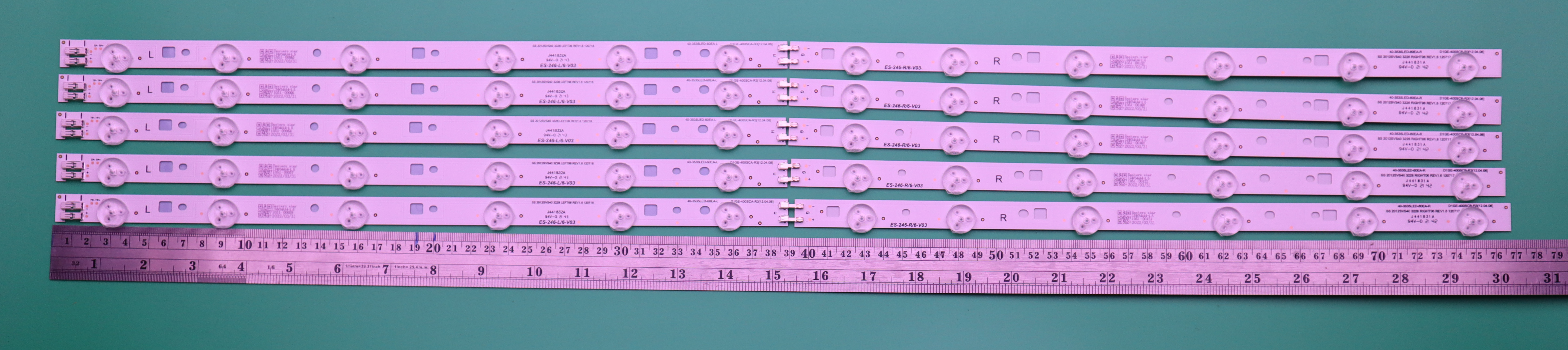 LED BACKLIGHT SAMSUNG 40EH UA40EH5000R 40EH5300 UA40H5300 UA40EH6030R L6 + R6 X 5
