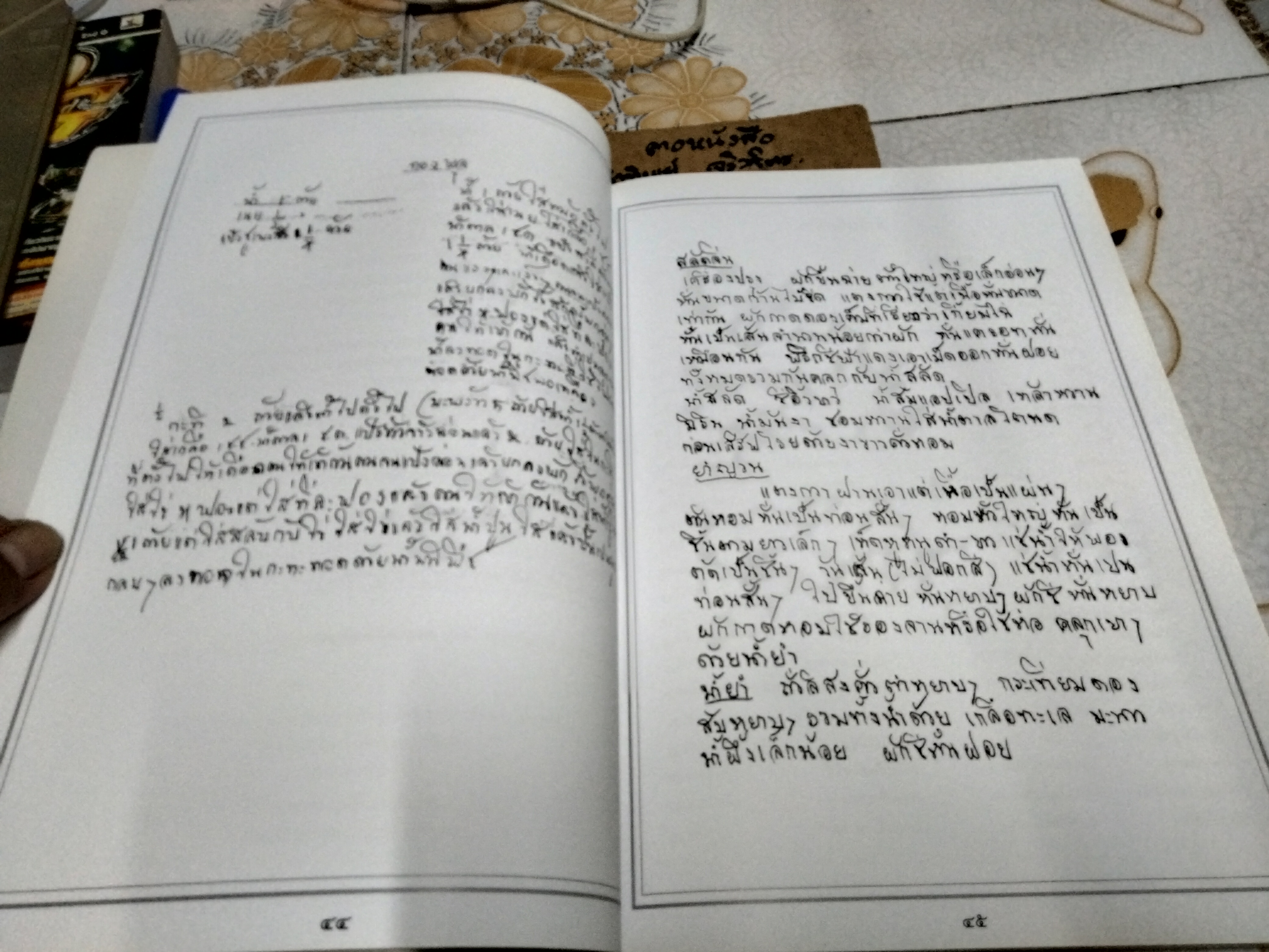 หนังสืออนุสรณ์ นางพรเฉลย เสริบุตร (ตำราอาหาร)