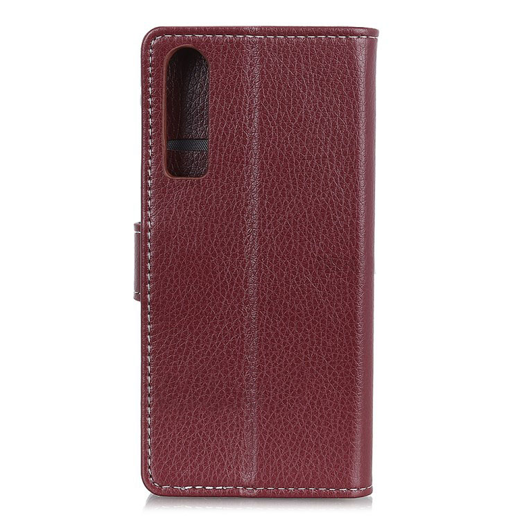 เคส Huawei P30 #เคสฝาพับแบบกระเป๋าสตางค์หนัง PU ผิวลิ้นจี่ Litchi Grain Wallet