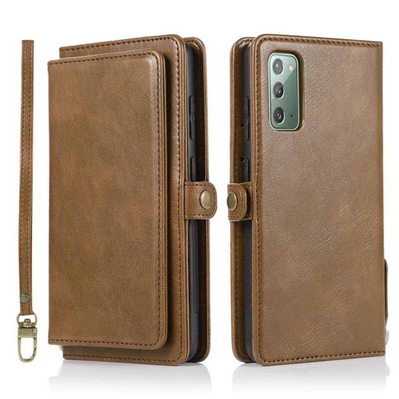เคส Samsung Galaxy S20 FE / S20 FE 5G #เคสหนังฝาพับสไตล์กระเป๋าสตางค์ PU Wallet Split Leather 2 in 1 Card Slot + Money slot + Magnetic Separable Shell