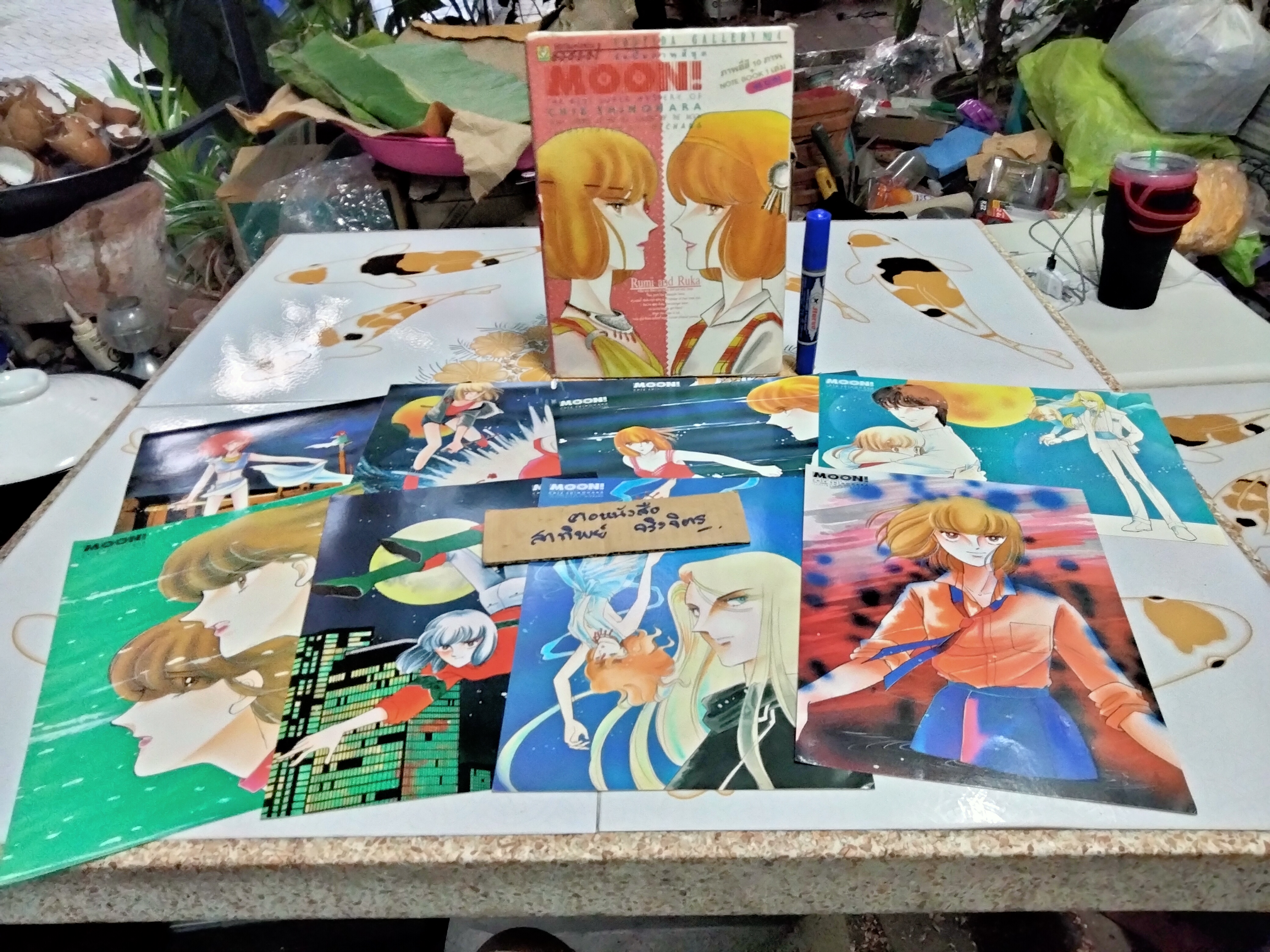 อัลบั้มภาพสี ( Moon ) คืนพระจันทร์เลือด THE BEST SUPER MYSTERY OF CHIE SHINOHA (มีแค่ 8 ใบ- จาก 10 ใบ , ไม่มี note book)