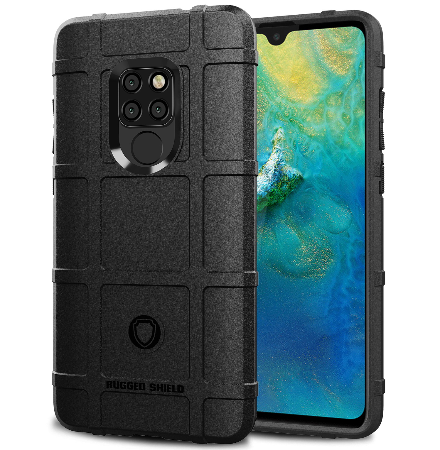 เคส Huawei Mate 20 #เคสฝาหลัง Rugged Shield Series Soft Silicone Shock Absorption Matte กันกระแทก