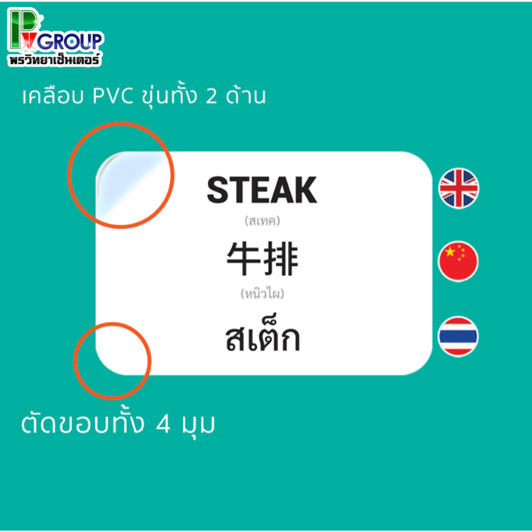 Mornington Flashcard ชุดการ์ดคำศัพท์ ขนาด A5 แฟลชการ์ด 3 ภาษา