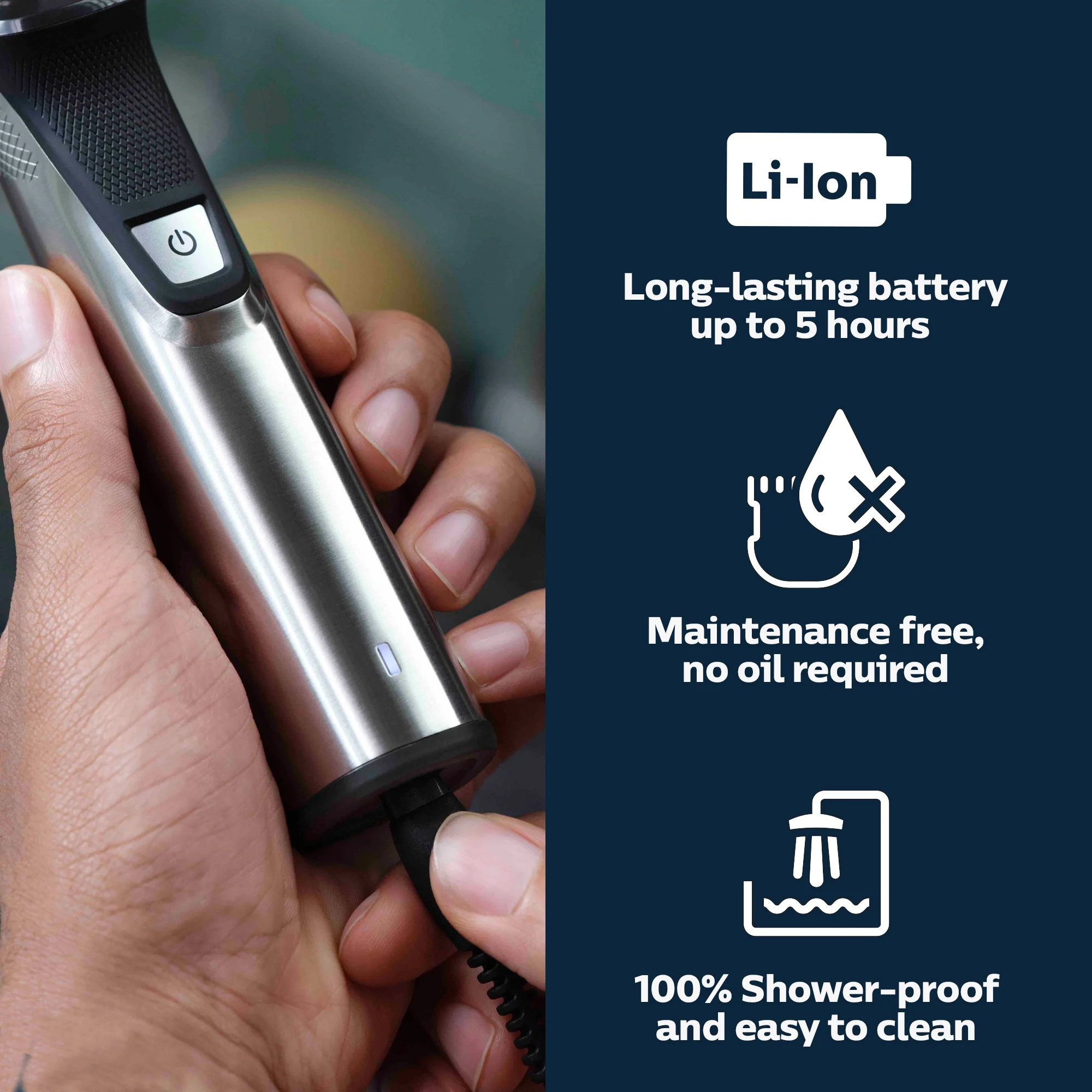 Philips® Norelco All-in-One Trimmer Series 9000 MG9500/50 เครื่องโกนขนไฟฟ้า สำหรับใบหน้า ศีรษะและร่างกาย