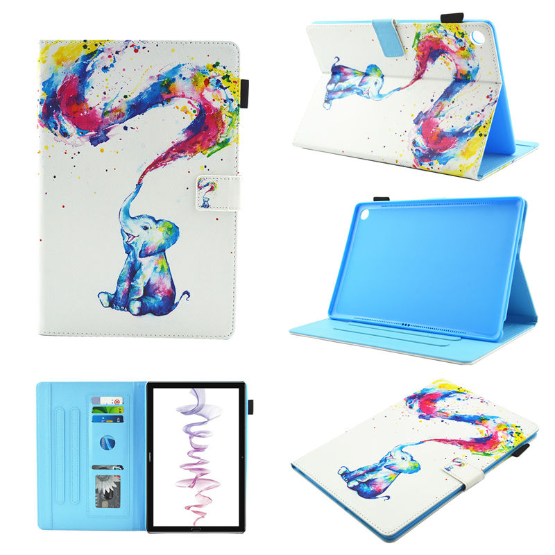 Case Huawei MediaPad M5 8.4 นิ้ว #เคสฝาพับหนัง PU พิมพ์ลาย Multifunction Pattern Printing Leather