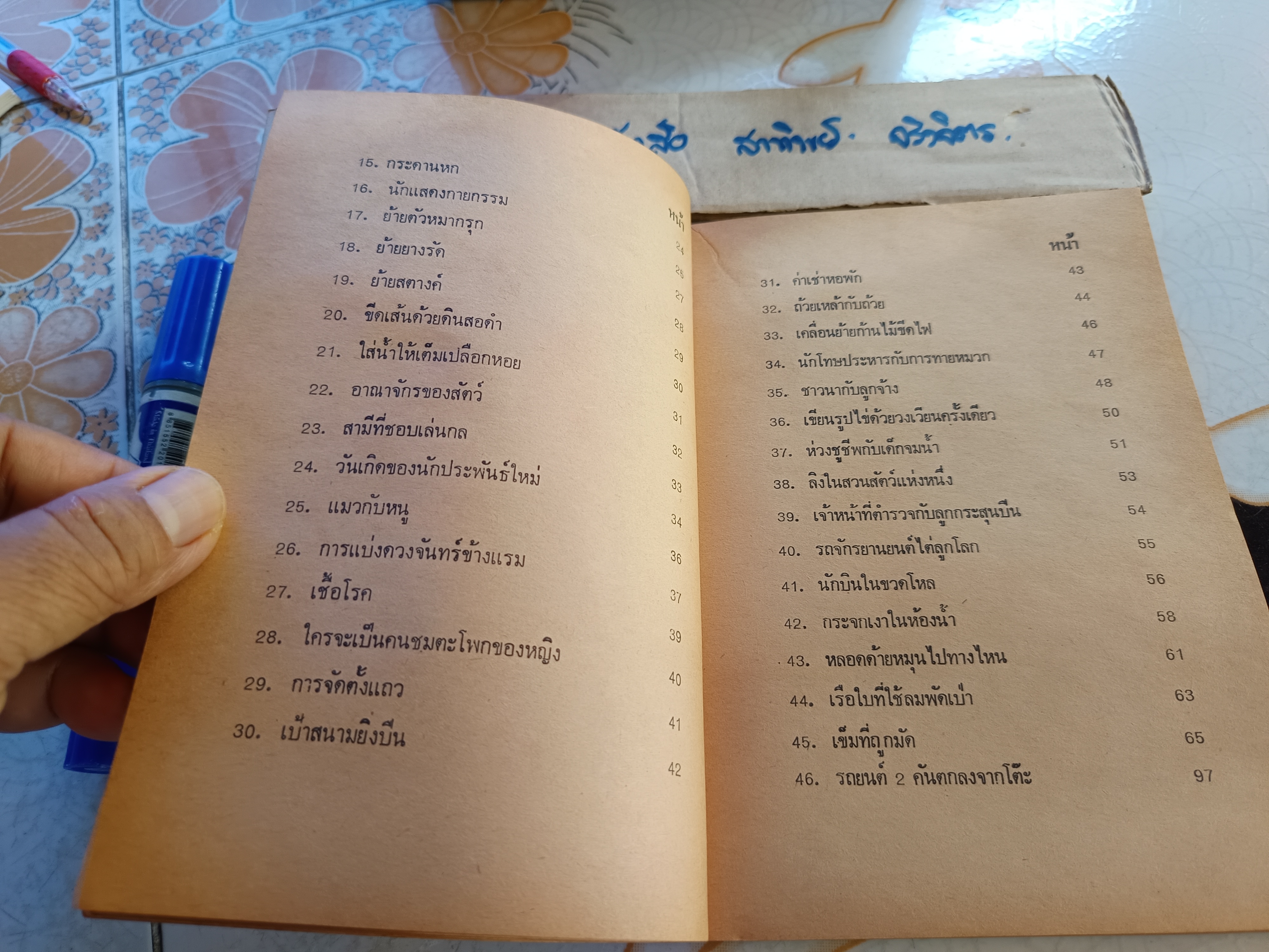 เกมมหาสนุก โดย สุธีร์ ณ ป่าสัก พิมพ์ปีพ.ศ 2522 สำนักพิมพ์อำนวยสาส์น