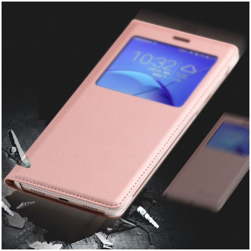 Case Huawei GR5 2017 เคสฝาพับ หนัง PU มีช่องวิว