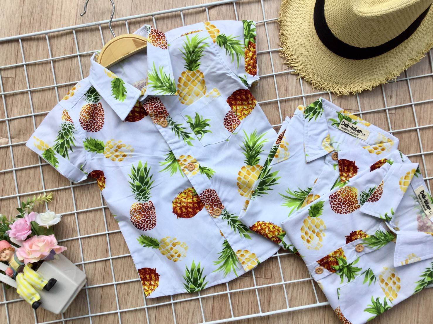 เสื้อเชิ้ตเด็ก สไตล์วินเทจ