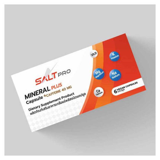 SALTPRO (ซอลท์ โปร) เกลือแร่แคปซูลป้องกันตะคริว สำหรับวิ่ง ออกกำลังกาย (Z10)