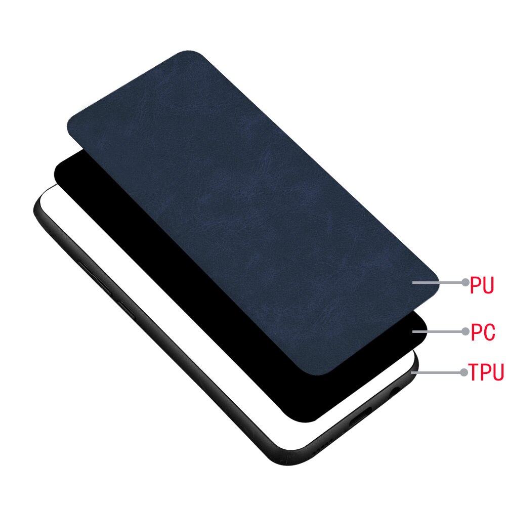 Case Vivo S1 #เคสฝาหลัง TPU เคลือบผิวด้วยหนัง PU