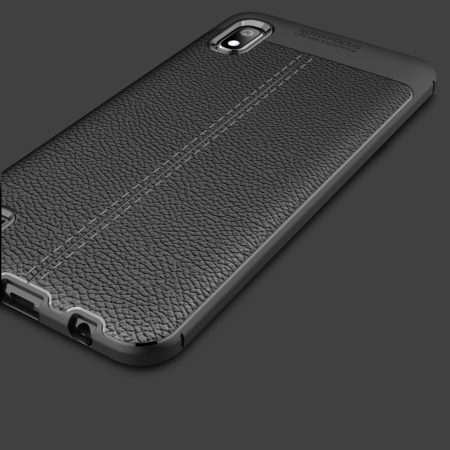 เคส Samsung Galaxy A10 TPU #เคสฝาหลังผิวลิ้นจี่ช่วยป้องกันลายนิ้วมือและกันลื่นได้ดี