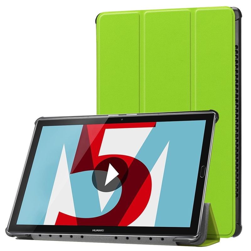 Case Huawei MediaPad M5 Pro 10.8 นิ้ว #เคสฝาพับหนัง PU แบบ 3 พับ Leather Cover with Tri-fold Stand