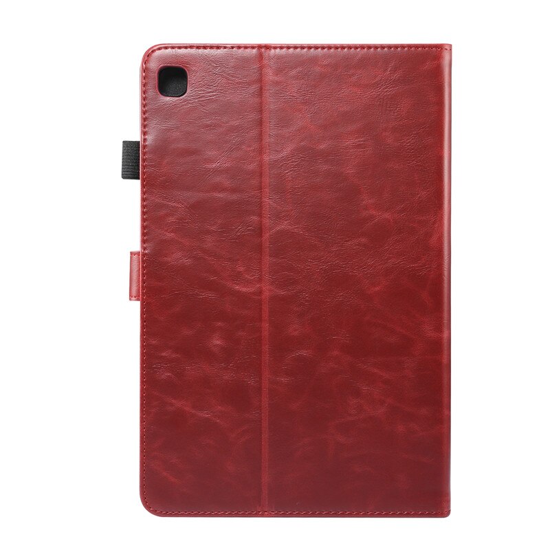 เคส Samsung Galaxy Tab S6 Lite 10.4 SM-P610 SM-P615 SM-P617 #เคสฝาพับหนัง PU ผิวหนังม้า Crazy Horse Texture PU Leather Wallet