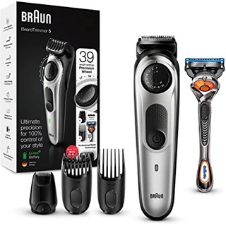 Braun® BeardTrimmer 5 Cordless & Rechargeable Hair Clipper With Gillette ProGlide Razor Model BT5260 เครื่องโกนหนวด