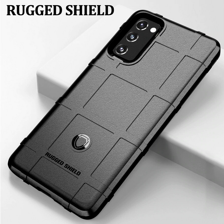 Case Samsung Galaxy S20 #เคสฝาหลัง Rugged Shield Series Soft Silicone Shock Absorption Matte กันกระแทก