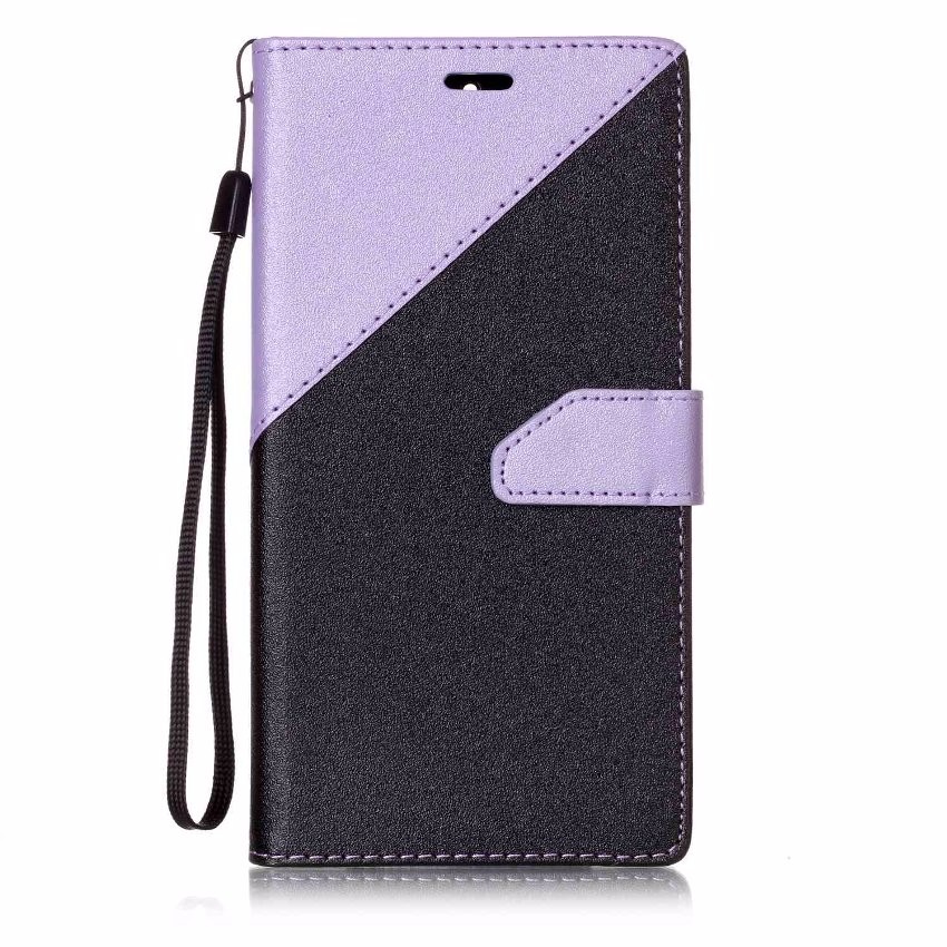 เคสหนัง PU แบบ ฝาพับออกแบบสีตัดกัน Case Huawei GR5 2017