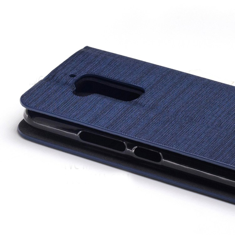 Case Asus Zenfone 3 MAX ZC520TL เคสหนังฝาพับ Bi-color Canvas Flip Leather Card Holder Case