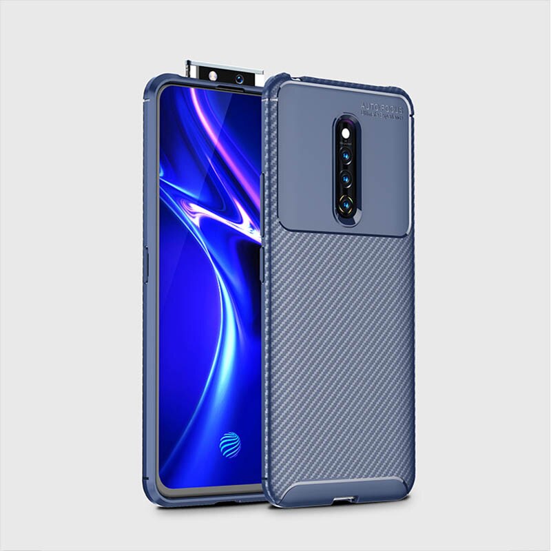 เคส Vivo V17 Pro #เคสฝาหลังนิ่ม Carbon Fiber Anti-drop TPU Protection
