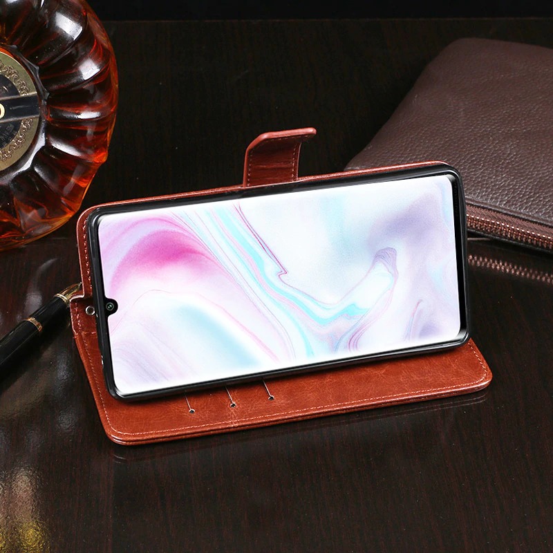 Case Xiaomi Mi Note 10 Pro #เคสฝาพับแบบกระเป๋าสตางค์หนัง PU ผิวหนังม้า Crazy Horse