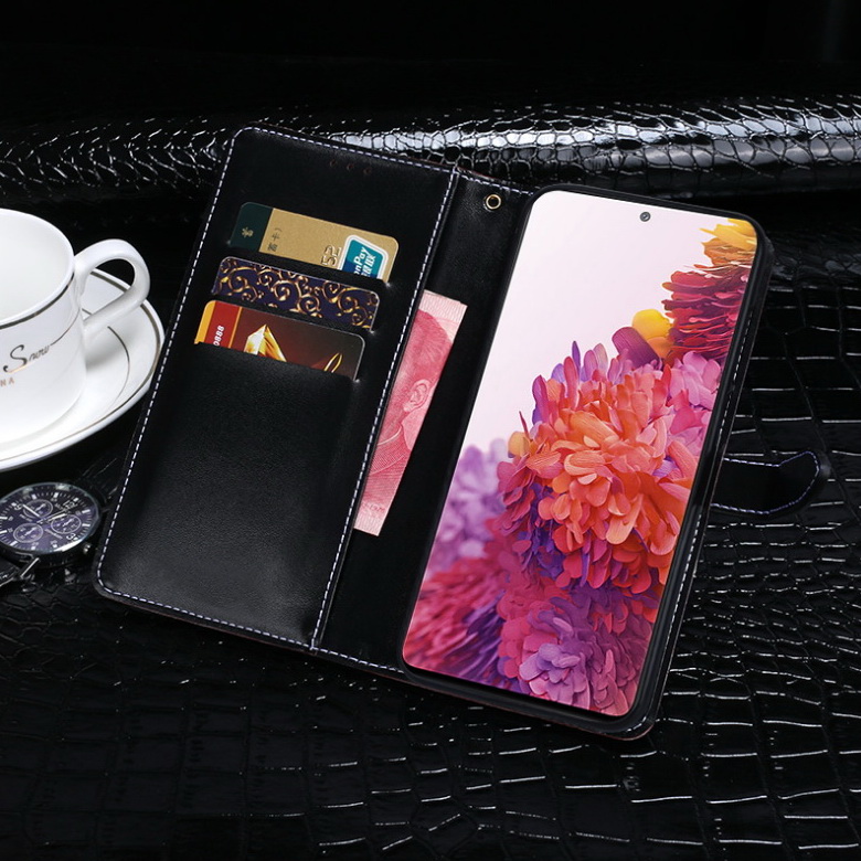 เคส Samsung Galaxy Note 20 / Note 20 5G #เคสฝาพับหนัง PU สไตล์กระเป๋าสตางค์รูปแบบหนังจระเข้ Crocodile Texture PU Leather Wallet