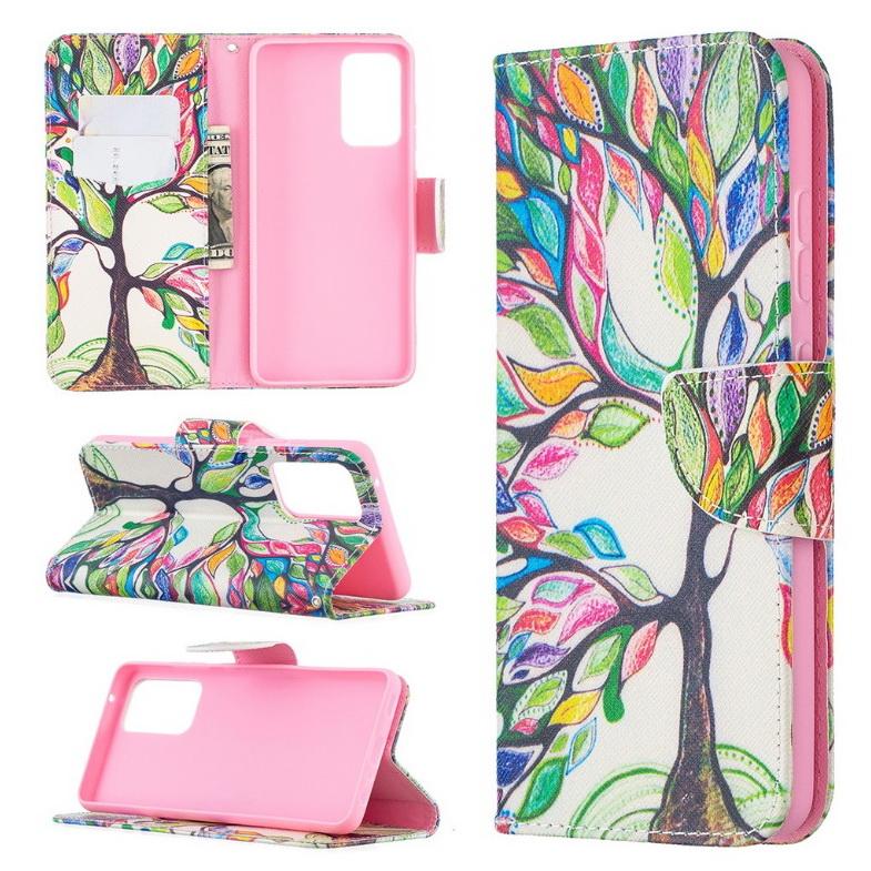 Case Samsung Galaxy A52/A52 5G/A52s 5G #เคสฝาพับกระเป๋าสตางค์หนัง PU พิมพ์ลาย Pattern Printing PU Leather Wallet