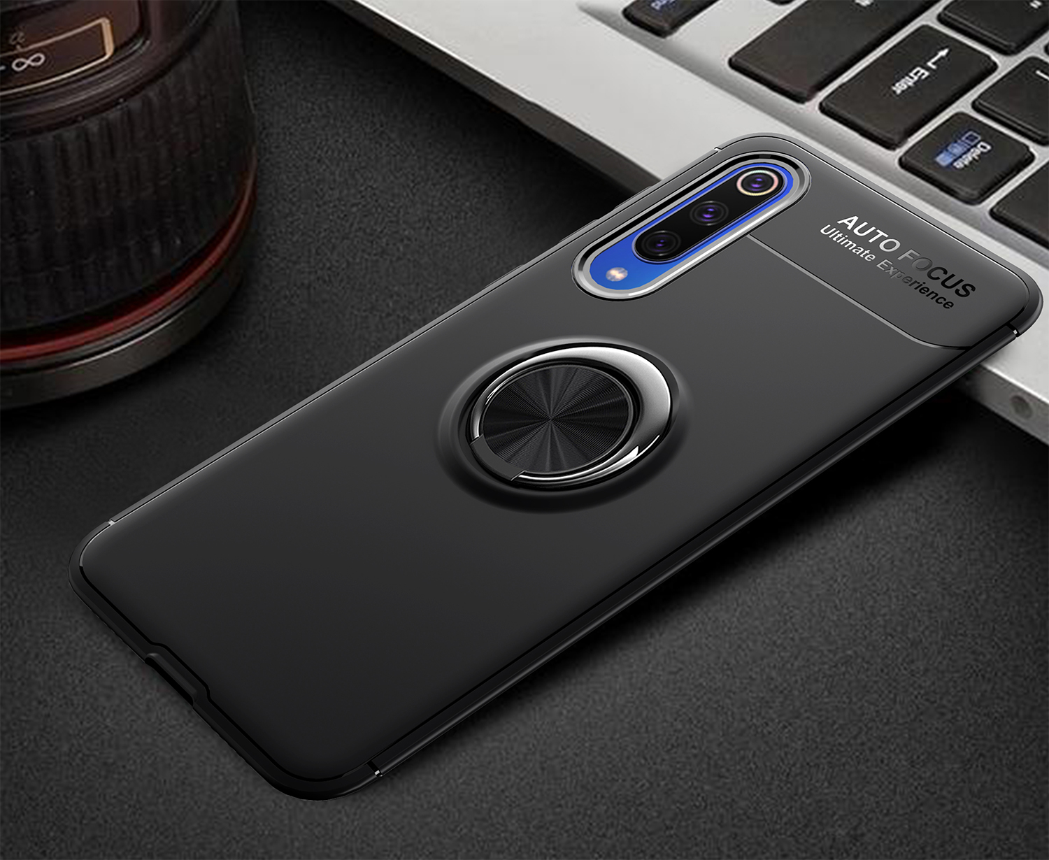 เคส Xiaomi Mi 9 SE #เคสฝาหลัง LENUO Metal Ring Bracket TPU (แผ่นโลหะแบบ Built-in)