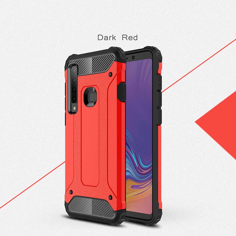 เคส Samsung Galaxy A9 (2018) #เคสฝาหลังเกราะป้องกัน ไฮบริด พลาสติก+TPU