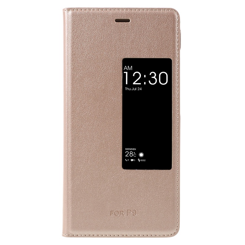 Case Huawei P9 #เคสมีช่องView Window Leather Folio สวยงามทันสมัย