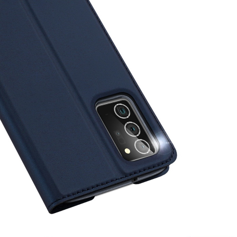 Case Samsung Galaxy Note 20 / Note 20 5G #เคสฝาพับหนัง PU DUX DUCIS Skin Pro Series Auto-absorbed PU Leather คุณภาพดี