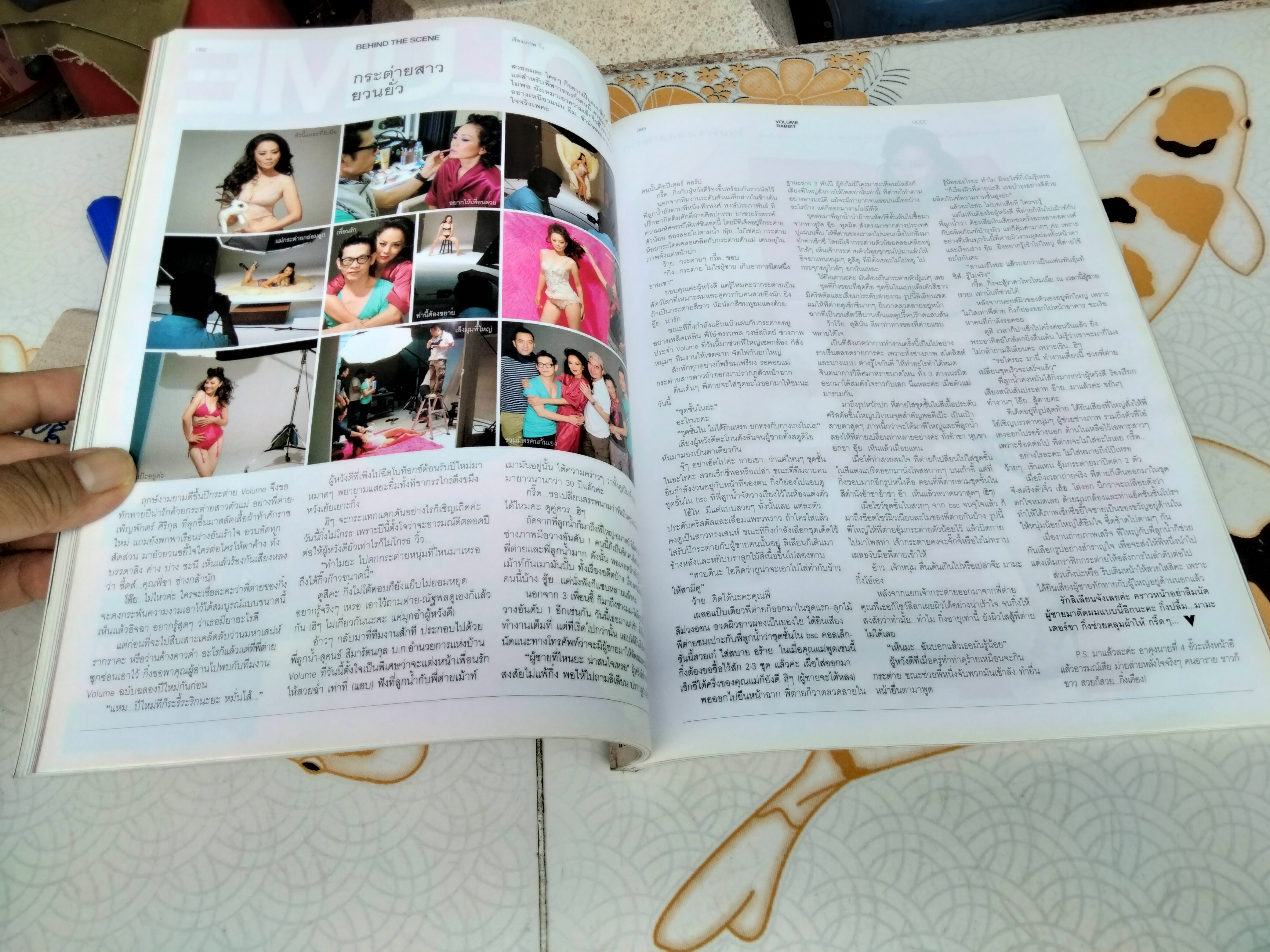 นิตยสาร VOLUME ปก ต่าย เพ็ญพักตร์ ปก Rabbit