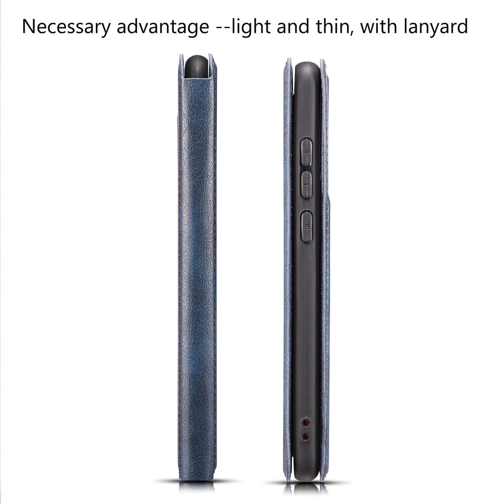 เคส Samsung Galaxy A20 / A30 #เคสฝาพับหนัง PU สไตล์เรียบง่ายออกแบบบางมีช่องเสียบการ์ด Ultra-thin Simple Style Leather Flip