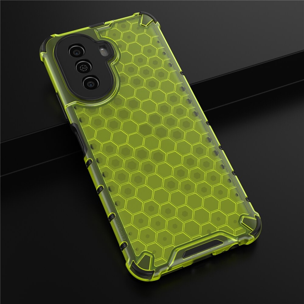 เคส Huawei Nova Y70 #เคสฝาหลังกันกระแทก Honeycomb Shock Absorber TPU + PC + Silicone Hybrid