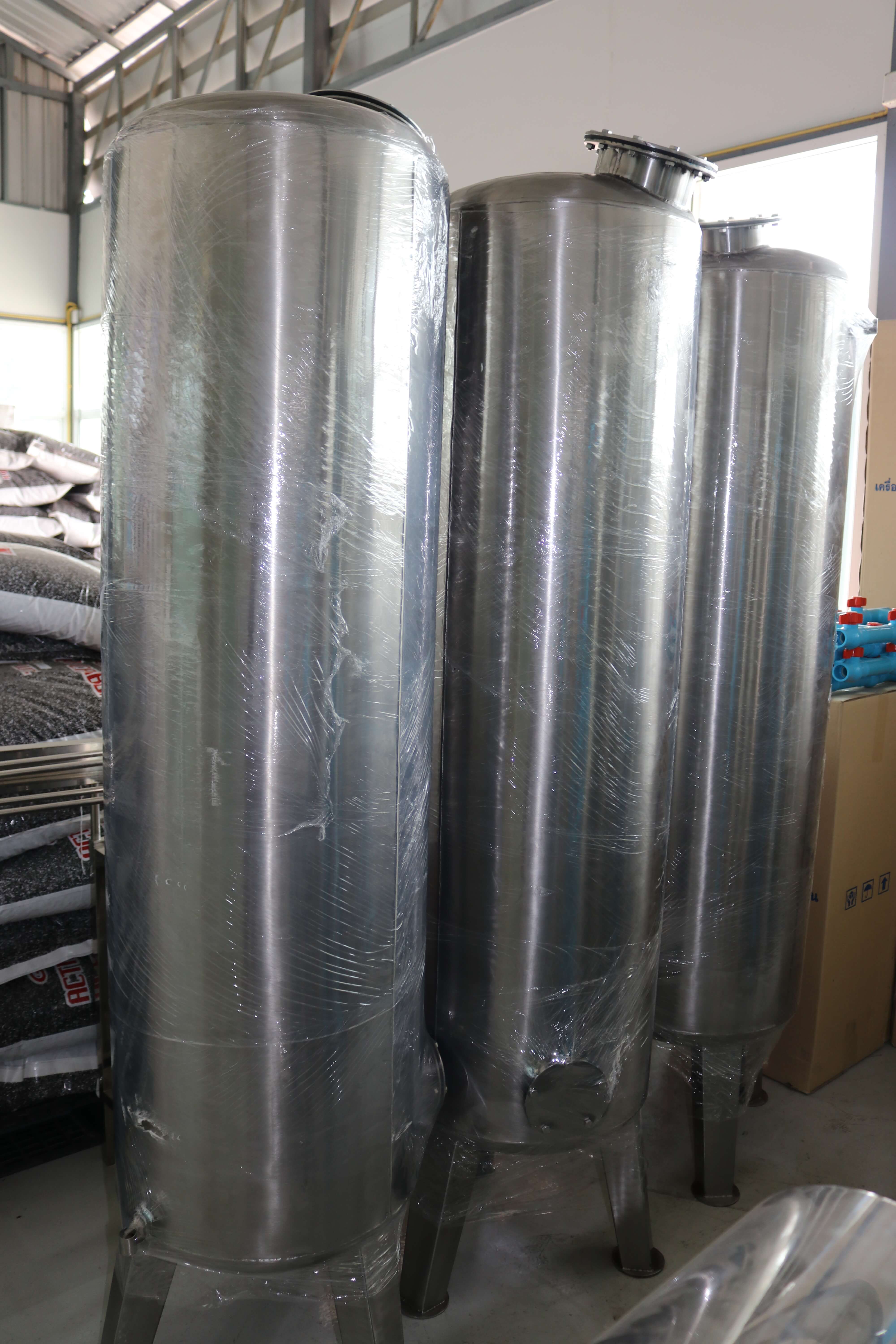 ถังกรองสแตนเลส26นิ้วขนาด65ซม.x150ซม.x3มม