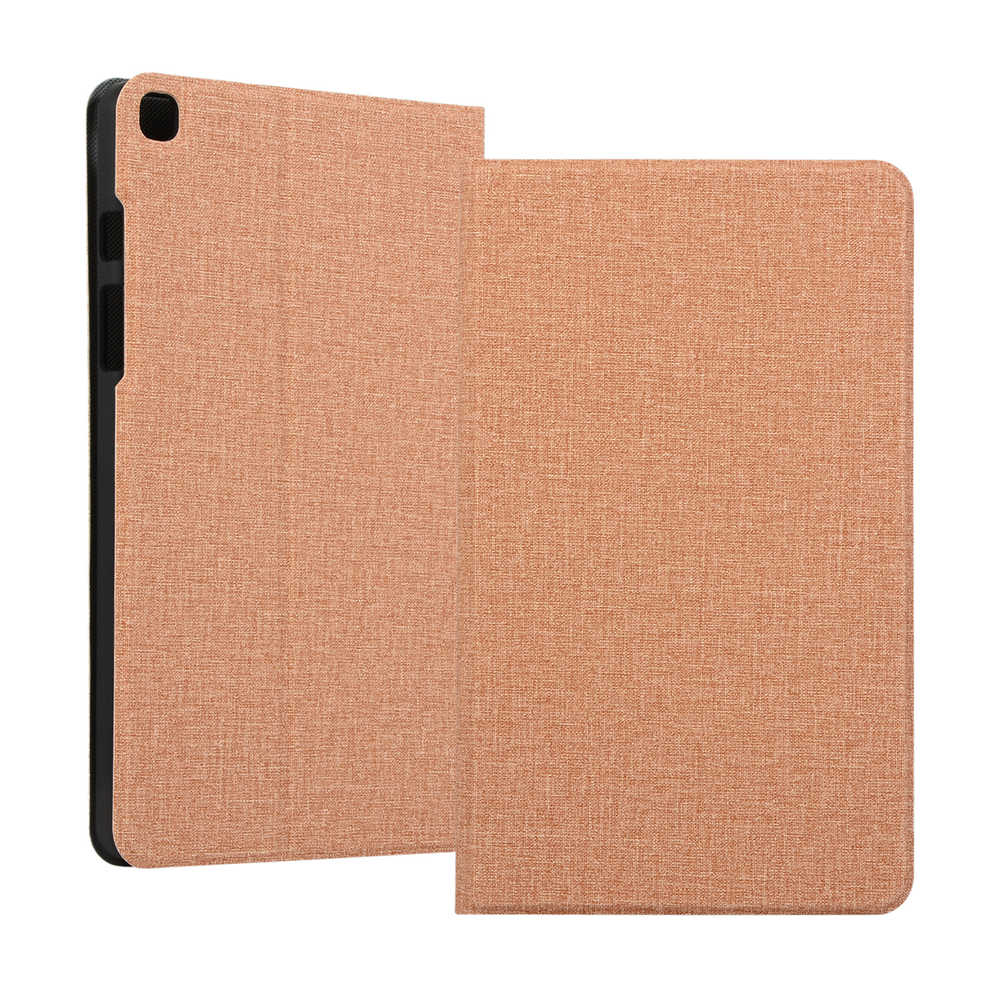 Case Huawei MediaPad M5 Lite 8 #เคสฝาพับผิวเคลือบ Cloth Coated Leather Stand Flip