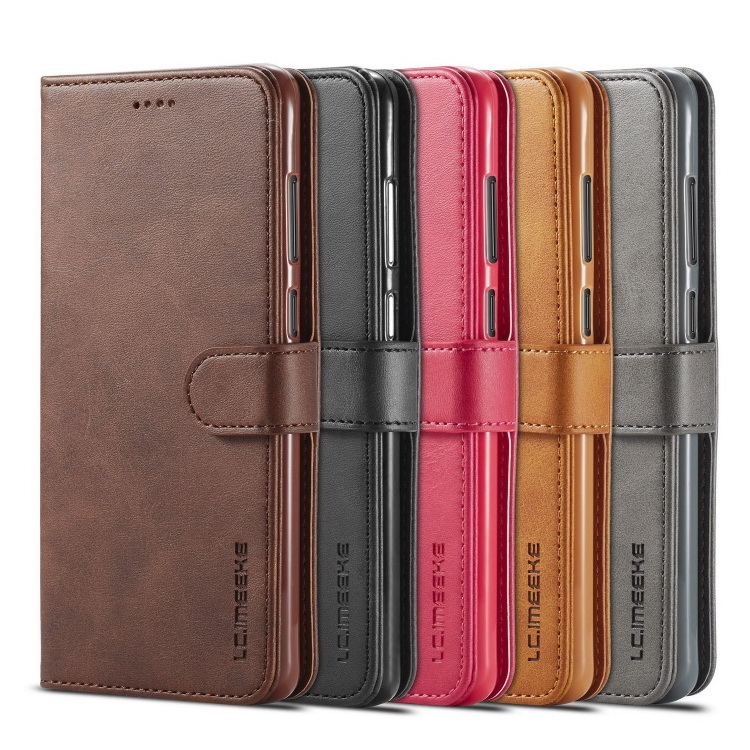 Case Samsung Galaxy A9 (2018) LC.IMEEKE #เคสฝาพับหนัง PU คุณภาพดีสไตล์กระเป๋าสตางค์พร้อมช่องใส่การ์ด