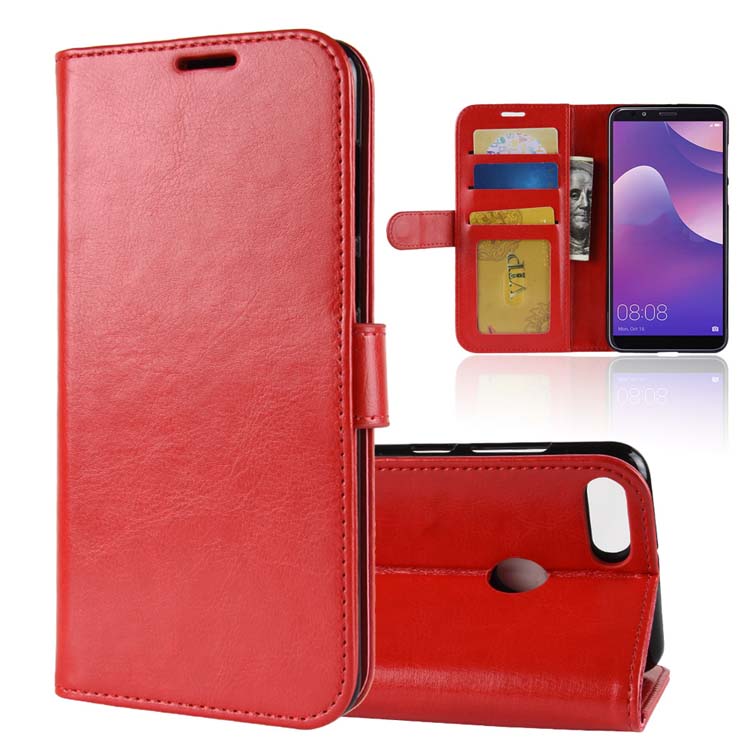Case Xiaomi Mi 8 Lite #เคสฝาพับหนัง PU ผิวหนังม้าสไตล์กระเป๋าสตางค์ราคาเบาๆสบายกระเป๋า