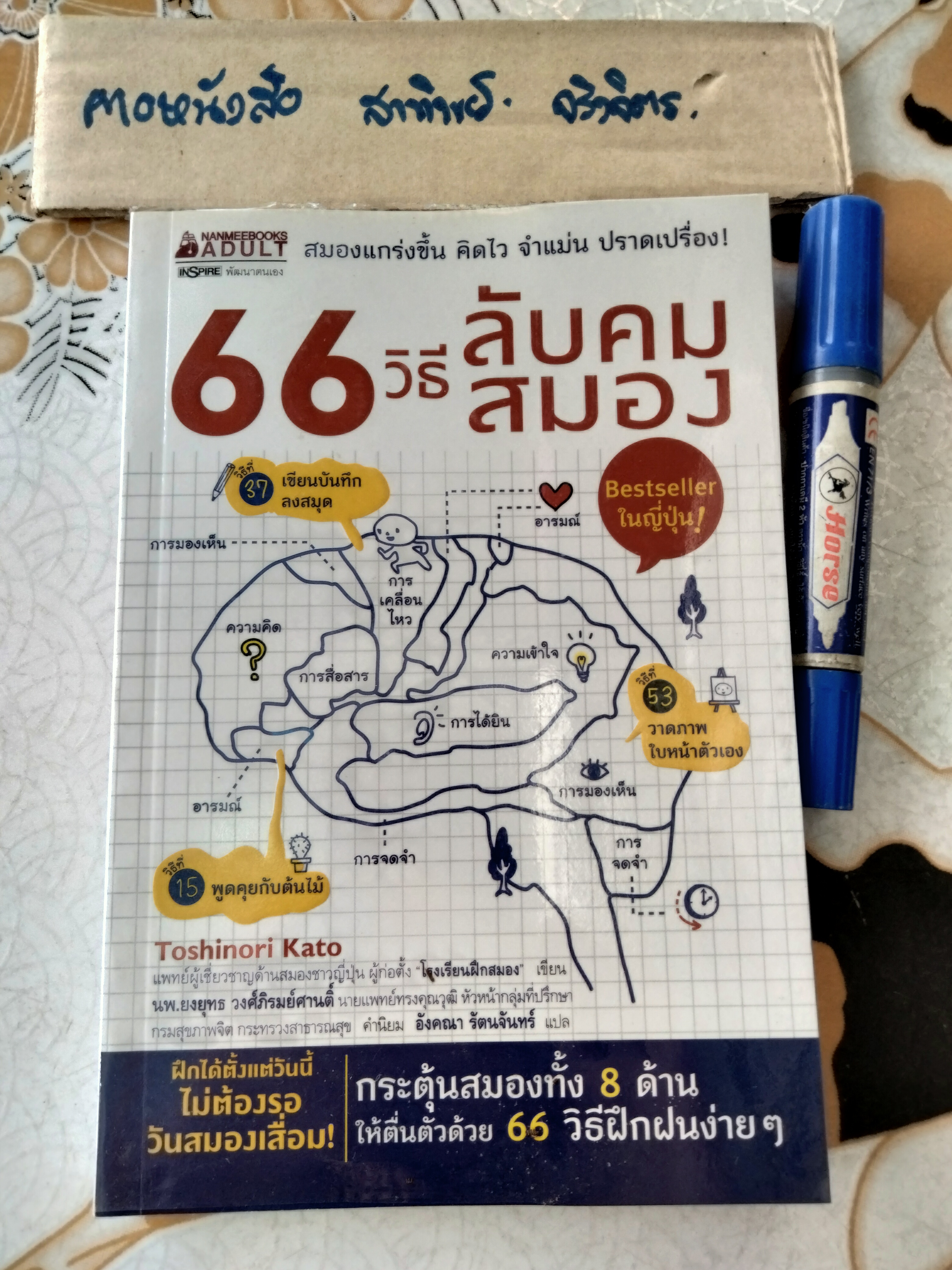 66 วิธีลับคมสมอง Toshinori Kato (โทะชิโนะริ คะโตะ) เขียน อังคณา รัตนจันทร์ แปล พิมพ์ครั้งแรก 2559 **สินค้าหมด**