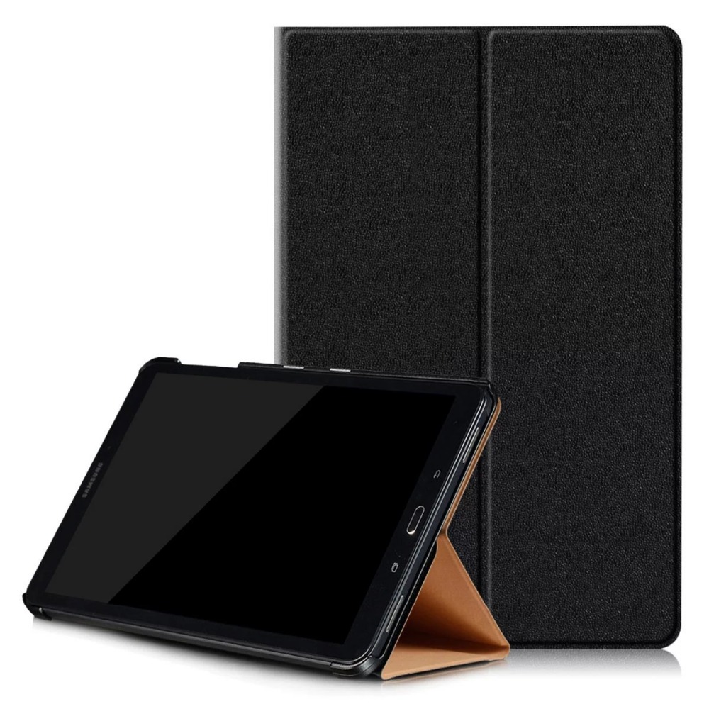 เคส Samsung Galaxy Tab A 10.1 (2016) with S Pen P580 P585 #เคสฝาพับหนัง PU Sand-like Texture Stand Smart Leather